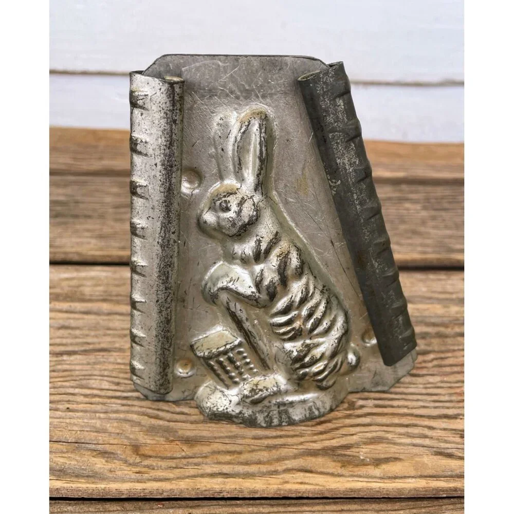 Vintage Eppelsheimer Standing Rabbit with basket Chocolate Candy Mold